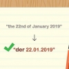 Écrire les dates en allemand