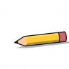 Tenant un crayon