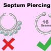 Cacher un piercing septum