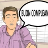 Joyeux anniversaire à quelqu'un en italien