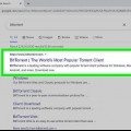 Utiliser bittorrent