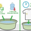 Enlever l'eau de javel des vêtements