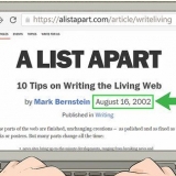 Trouver la date de publication d'un site web