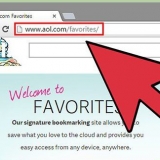 Déplacer les favoris dans aol