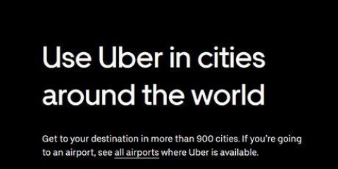 Vérifiez si uber est disponible dans votre région