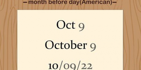 Écrivez la date en anglais