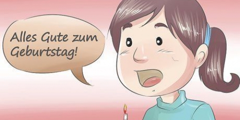 Joyeux anniversaire à quelqu'un en allemand