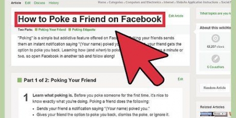Piquer quelqu'un sur facebook