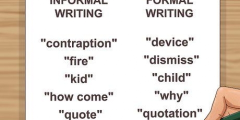Éviter l'écriture informelle en anglais