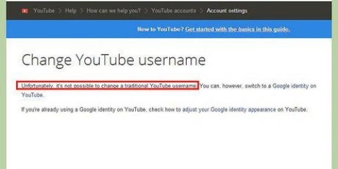 Changez votre nom d'utilisateur sur youtube