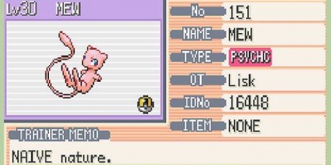 Obtenir mew dans pokémon fire red