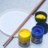 Mélange de peinture verte